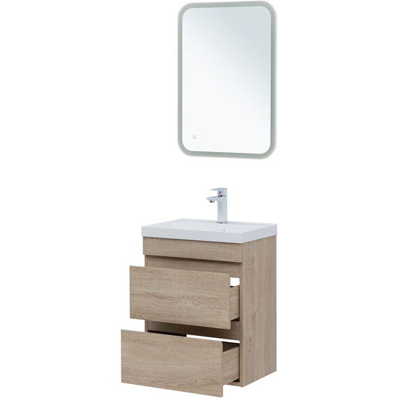 ТУМБА ПОД РАКОВИНУ AQUANET НОТА NEW 50 ДУБ СВЕТЛЫЙ