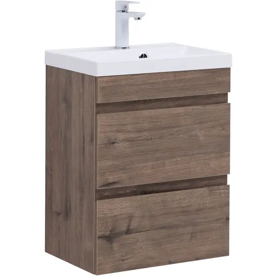 ТУМБА ПОД РАКОВИНУ AQUANET НОТА NEW 50 ДУБ ВЕЛЛИНГТОН ТАБАК