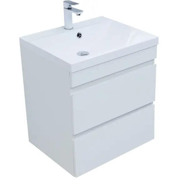 ТУМБА ПОД РАКОВИНУ AQUANET НОТА NEW 60 БЕЛЫЙ ГЛЯНЕЦ