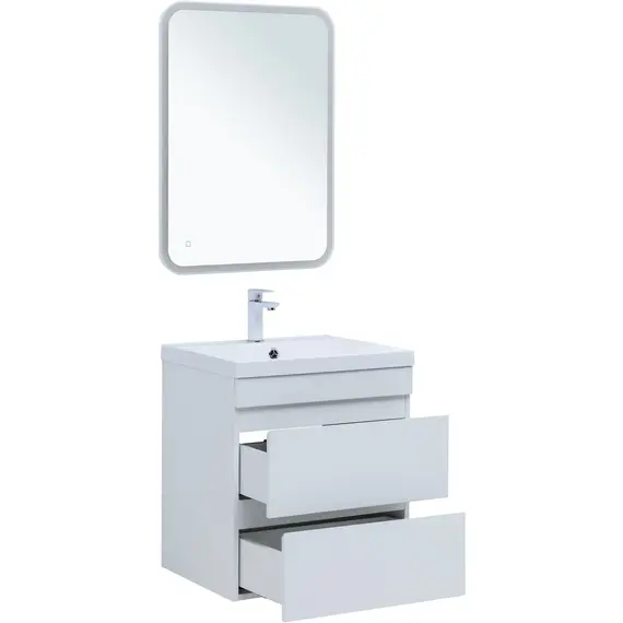 ТУМБА ПОД РАКОВИНУ AQUANET НОТА NEW 60 БЕЛЫЙ ГЛЯНЕЦ