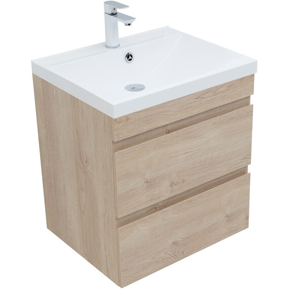 ТУМБА ПОД РАКОВИНУ AQUANET НОТА NEW 60 ДУБ СВЕТЛЫЙ