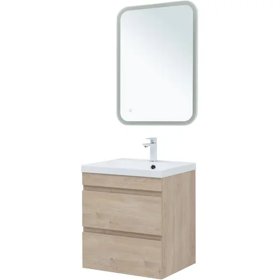 ТУМБА ПОД РАКОВИНУ AQUANET НОТА NEW 60 ДУБ СВЕТЛЫЙ