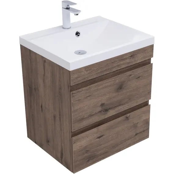 ТУМБА ПОД РАКОВИНУ AQUANET НОТА NEW 60 ДУБ ВЕЛЛИНГТОН ТАБАК