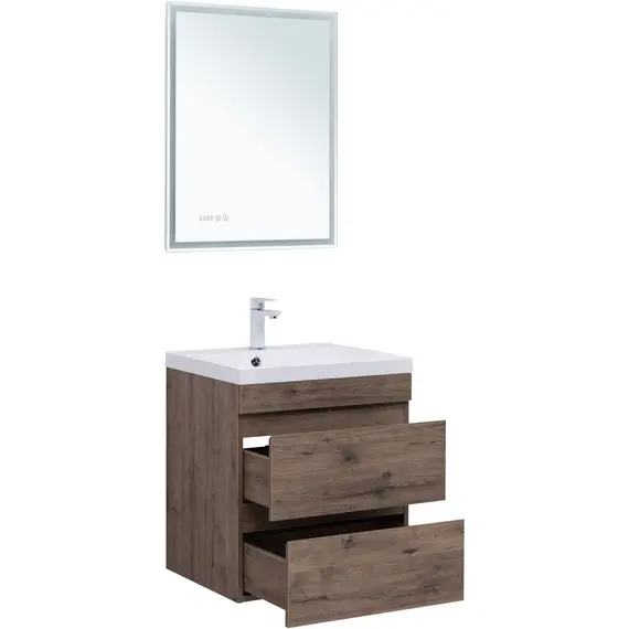 ТУМБА ПОД РАКОВИНУ AQUANET НОТА NEW 60 ДУБ ВЕЛЛИНГТОН ТАБАК