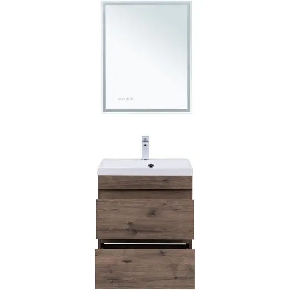 ТУМБА ПОД РАКОВИНУ AQUANET НОТА NEW 60 ДУБ ВЕЛЛИНГТОН ТАБАК