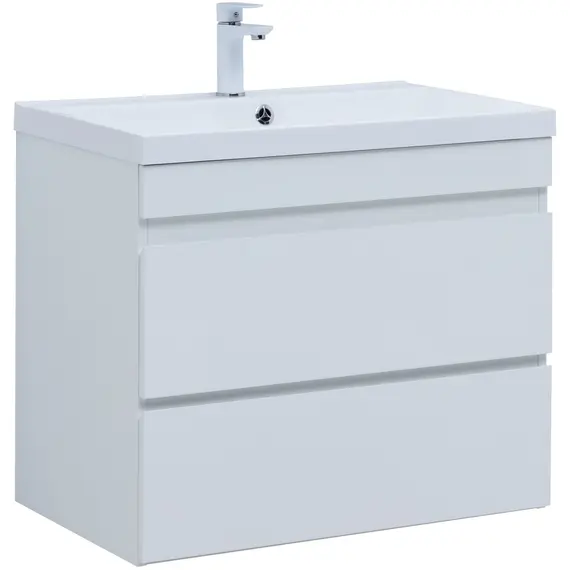 ТУМБА ПОД РАКОВИНУ AQUANET НОТА NEW 75 БЕЛЫЙ ГЛЯНЕЦ