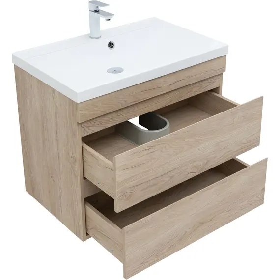 ТУМБА ПОД РАКОВИНУ AQUANET НОТА NEW 75 ДУБ СВЕТЛЫЙ