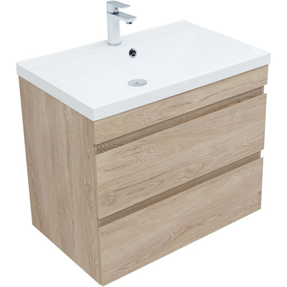 ТУМБА ПОД РАКОВИНУ AQUANET НОТА NEW 75 ДУБ СВЕТЛЫЙ