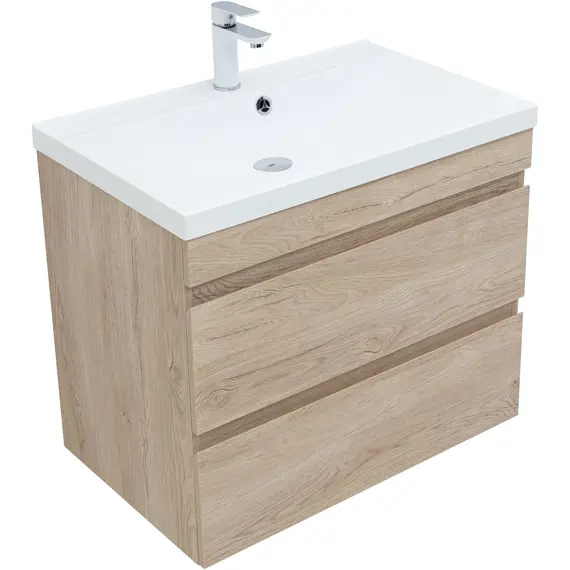 ТУМБА ПОД РАКОВИНУ AQUANET НОТА NEW 75 ДУБ СВЕТЛЫЙ