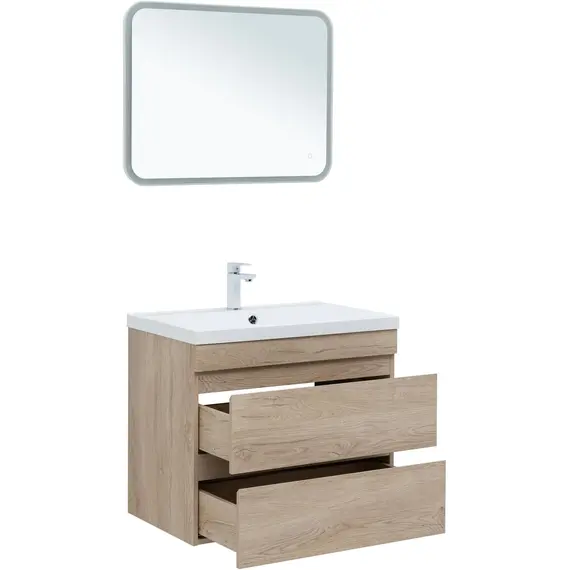 ТУМБА ПОД РАКОВИНУ AQUANET НОТА NEW 75 ДУБ СВЕТЛЫЙ