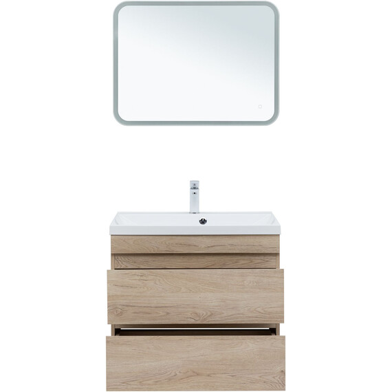 ТУМБА ПОД РАКОВИНУ AQUANET НОТА NEW 75 ДУБ СВЕТЛЫЙ