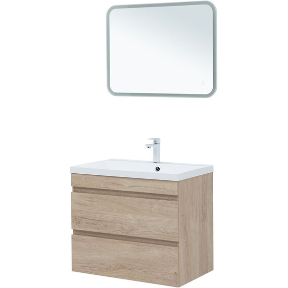 ТУМБА ПОД РАКОВИНУ AQUANET НОТА NEW 75 ДУБ СВЕТЛЫЙ