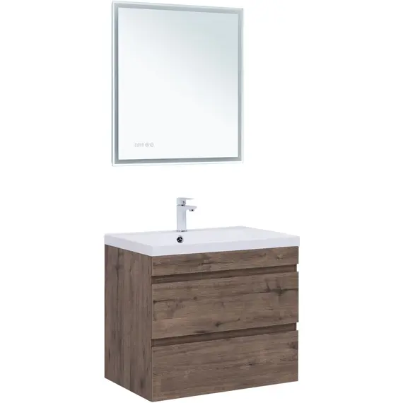 ТУМБА ПОД РАКОВИНУ AQUANET НОТА NEW 75 ДУБ ВЕЛЛИНГТОН ТАБАК