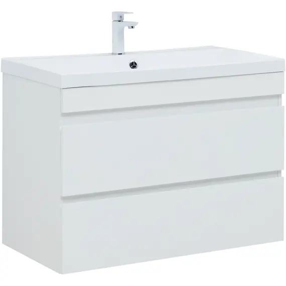 ТУМБА ПОД РАКОВИНУ AQUANET НОТА NEW 90 БЕЛЫЙ ГЛЯНЕЦ