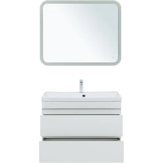 ТУМБА ПОД РАКОВИНУ AQUANET НОТА NEW 90 БЕЛЫЙ ГЛЯНЕЦ