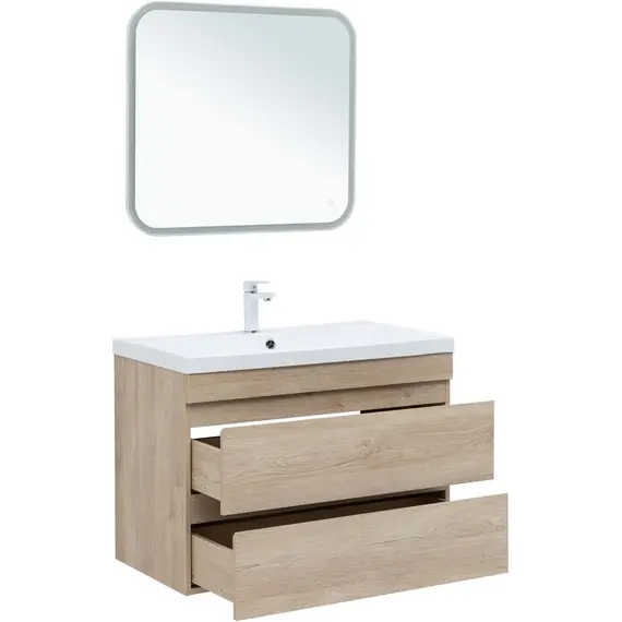 ТУМБА ПОД РАКОВИНУ AQUANET НОТА NEW 90 ДУБ СВЕТЛЫЙ