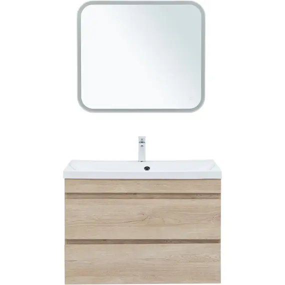 ТУМБА ПОД РАКОВИНУ AQUANET НОТА NEW 90 ДУБ СВЕТЛЫЙ