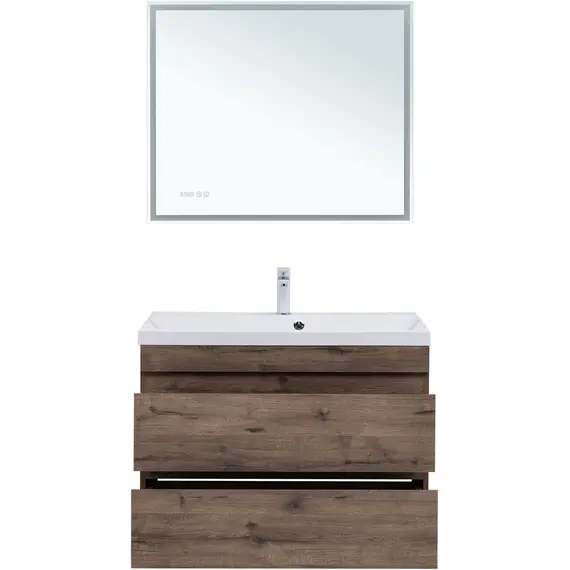 ТУМБА ПОД РАКОВИНУ AQUANET НОТА NEW 90 ДУБ ВЕЛЛИНГТОН ТАБАК