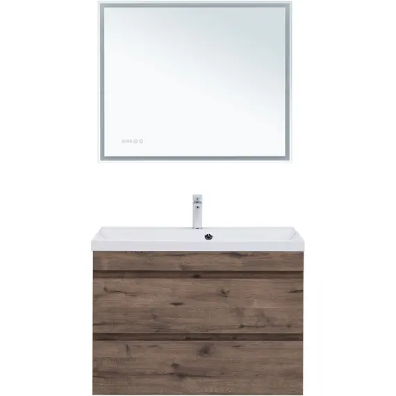 ТУМБА ПОД РАКОВИНУ AQUANET НОТА NEW 90 ДУБ ВЕЛЛИНГТОН ТАБАК