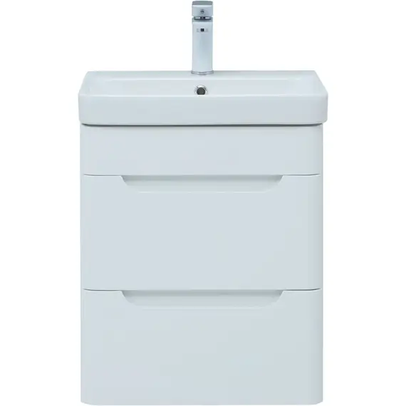 ТУМБА ПОД РАКОВИНУ AQUANET СОФИЯ 50 БЕЛЫЙ ГЛЯНЕЦ (2 ЯЩИКА)