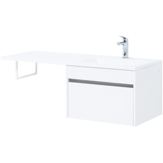 ТУМБА ПОД РАКОВИНУ AQUANET ТОКИО 58 БЕЛЫЙ (ПОДВЕСНАЯ, 1 ЯЩИК)