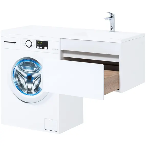 ТУМБА ПОД РАКОВИНУ AQUANET ТОКИО 58 БЕЛЫЙ (ПОДВЕСНАЯ, 1 ЯЩИК)