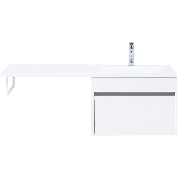 ТУМБА ПОД РАКОВИНУ AQUANET ТОКИО 58 БЕЛЫЙ (ПОДВЕСНАЯ, 1 ЯЩИК)