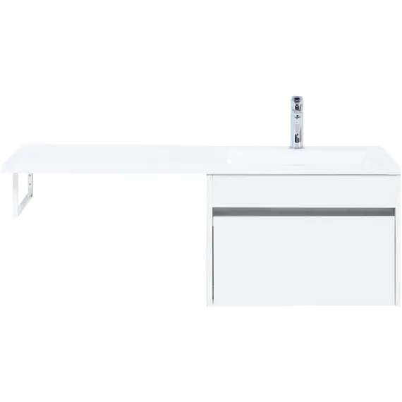 ТУМБА ПОД РАКОВИНУ AQUANET ТОКИО 58 БЕЛЫЙ (ПОДВЕСНАЯ, 1 ЯЩИК)