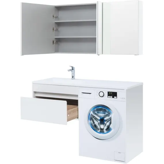 ТУМБА ПОД РАКОВИНУ AQUANET ТОКИО 68 БЕЛЫЙ (ПОДВЕСНАЯ, 1 ЯЩИК)