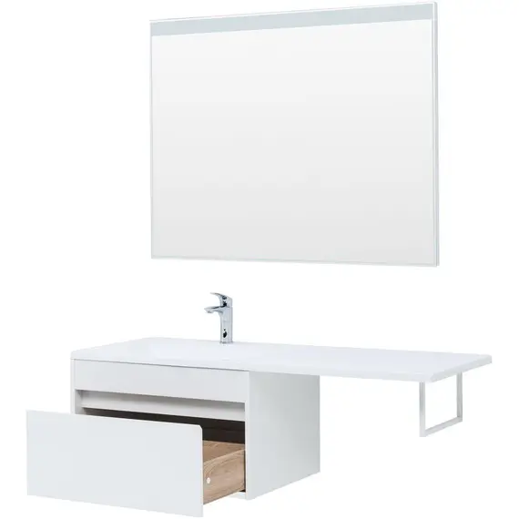 ТУМБА ПОД РАКОВИНУ AQUANET ТОКИО 68 БЕЛЫЙ (ПОДВЕСНАЯ, 1 ЯЩИК)