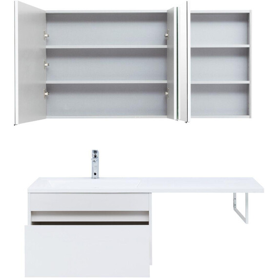 ТУМБА ПОД РАКОВИНУ AQUANET ТОКИО 68 БЕЛЫЙ (ПОДВЕСНАЯ, 1 ЯЩИК)