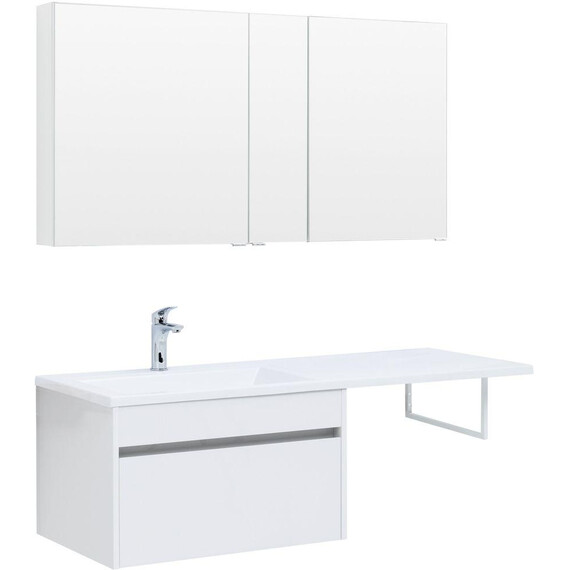 ТУМБА ПОД РАКОВИНУ AQUANET ТОКИО 68 БЕЛЫЙ (ПОДВЕСНАЯ, 1 ЯЩИК)