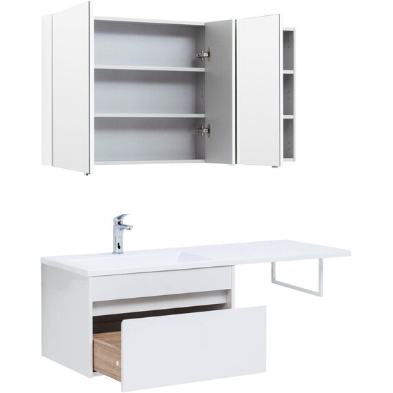 ТУМБА ПОД РАКОВИНУ AQUANET ТОКИО 68 БЕЛЫЙ (ПОДВЕСНАЯ, 1 ЯЩИК)