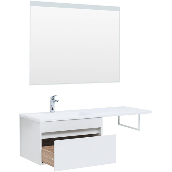 ТУМБА ПОД РАКОВИНУ AQUANET ТОКИО 68 БЕЛЫЙ (ПОДВЕСНАЯ, 1 ЯЩИК)