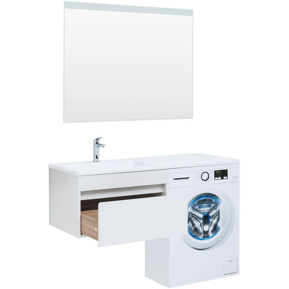 ТУМБА ПОД РАКОВИНУ AQUANET ТОКИО 68 БЕЛЫЙ (ПОДВЕСНАЯ, 1 ЯЩИК)