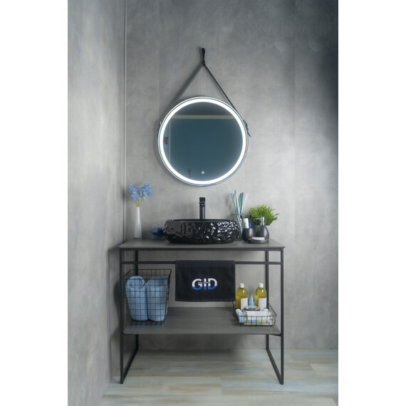 ЧЕРНАЯ ГЛЯНЦЕВАЯ КЕРАМИЧЕСКАЯ РАКОВИНА GID 9030BF