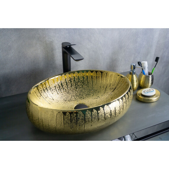 ЗОЛОТАЯ КЕРАМИЧЕСКАЯ РАКОВИНА GID 9030G