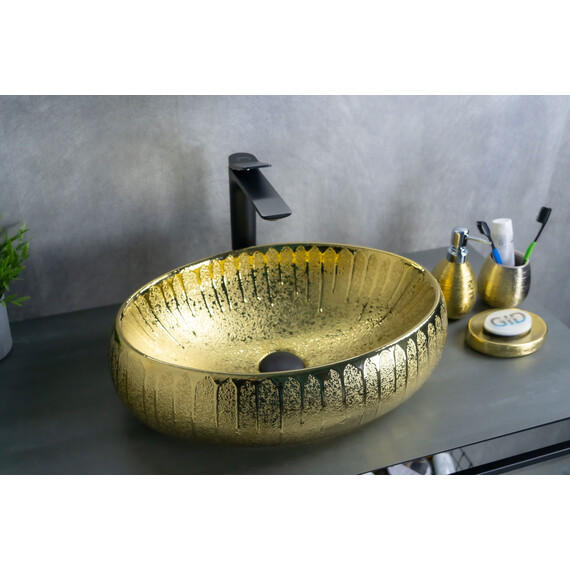 ЗОЛОТАЯ КЕРАМИЧЕСКАЯ РАКОВИНА GID 9030G