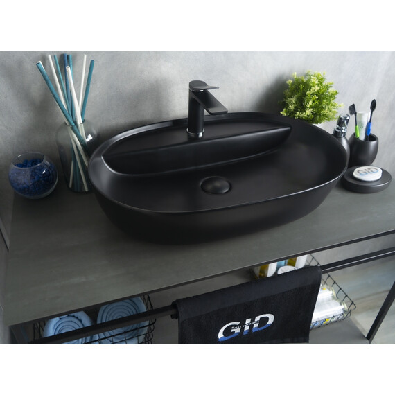 ЧЕРНАЯ МАТОВАЯ КЕРАМИЧЕСКАЯ РАКОВИНА GID BM1346