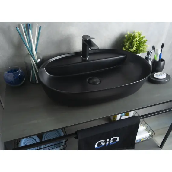 ЧЕРНАЯ МАТОВАЯ КЕРАМИЧЕСКАЯ РАКОВИНА GID BM1346