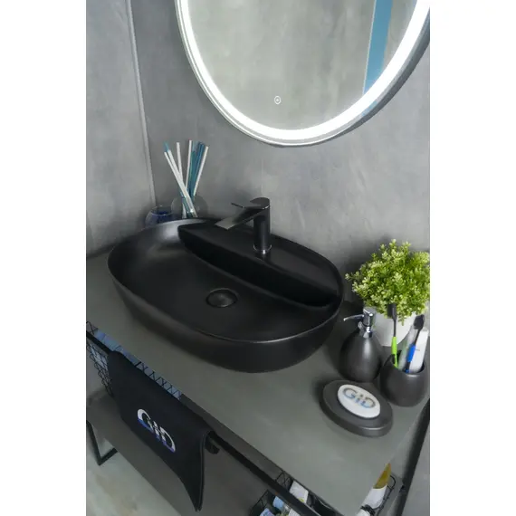 ЧЕРНАЯ МАТОВАЯ КЕРАМИЧЕСКАЯ РАКОВИНА GID BM1346