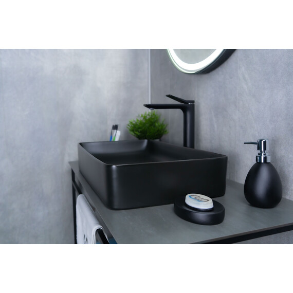 ЧЕРНАЯ МАТОВАЯ КЕРАМИЧЕСКАЯ РАКОВИНА GID BM9396