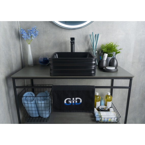 ЧЕРНАЯ МАТОВАЯ КЕРАМИЧЕСКАЯ РАКОВИНА GID BM965