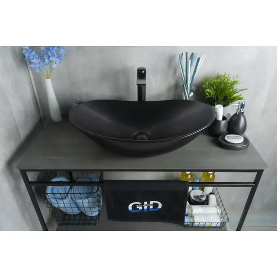 ЧЕРНАЯ МАТОВАЯ КЕРАМИЧЕСКАЯ РАКОВИНА GID BM9811