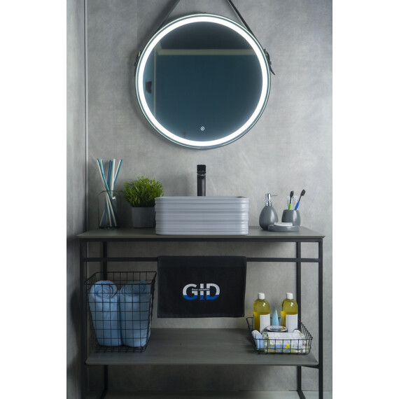 СЕРАЯ МАТОВАЯ КЕРАМИЧЕСКАЯ РАКОВИНА GID GM965