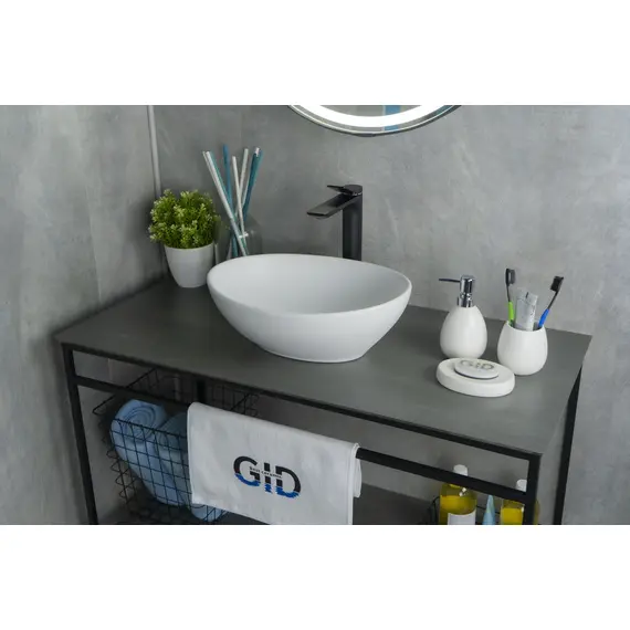 БЕЛАЯ МАТОВАЯ КЕРАМИЧЕСКАЯ РАКОВИНА GID N900