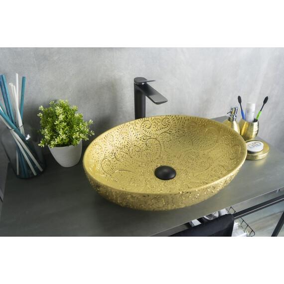 ЗОЛОТАЯ КЕРАМИЧЕСКАЯ РАКОВИНА GID NC444