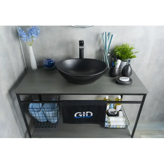 ЧЕРНАЯ МАТОВАЯ КЕРАМИЧЕСКАЯ РАКОВИНА GID NC901