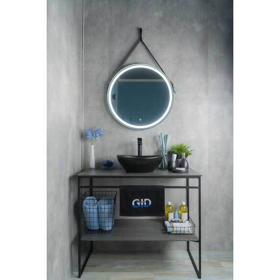 ЧЕРНАЯ МАТОВАЯ КЕРАМИЧЕСКАЯ РАКОВИНА GID NC901