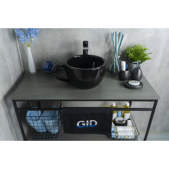 ЧЕРНАЯ КЕРАМИЧЕСКАЯ РАКОВИНА GID NC9077